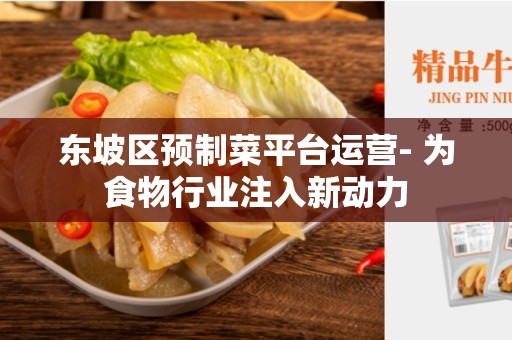 东坡区预制菜平台运营- 为食物行业注入新动力