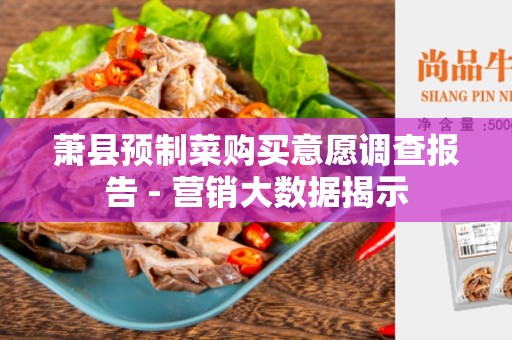 萧县预制菜购买意愿调查报告 - 营销大数据揭示