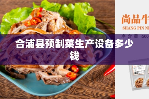 合浦县预制菜生产设备多少钱