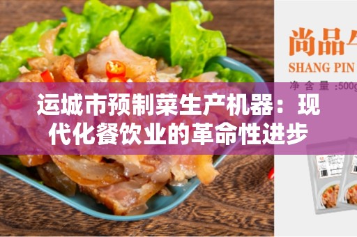 运城市预制菜生产机器：现代化餐饮业的革命性进步