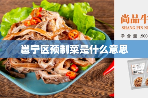 邕宁区预制菜是什么意思