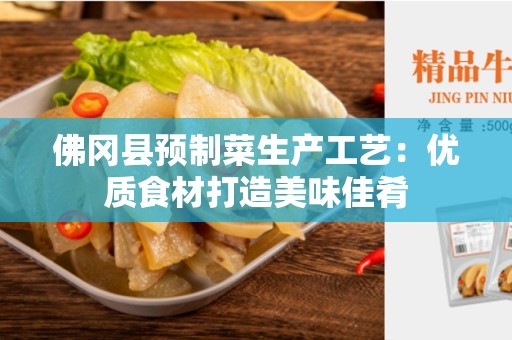 佛冈县预制菜生产工艺：优质食材打造美味佳肴