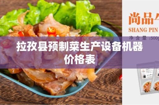 拉孜县预制菜生产设备机器价格表