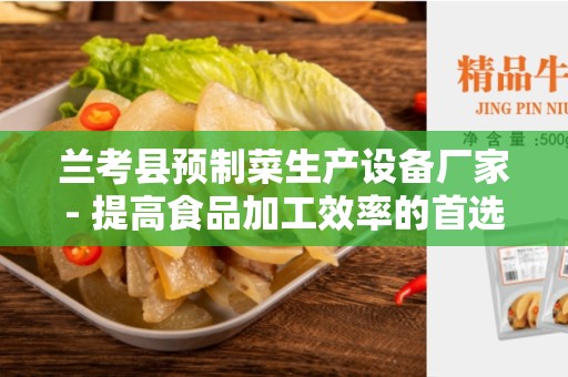 兰考县预制菜生产设备厂家- 提高食品加工效率的首选厂家