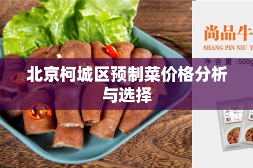 北京柯城区预制菜价格分析与选择