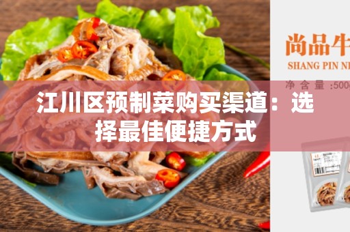 江川区预制菜购买渠道：选择最佳便捷方式
