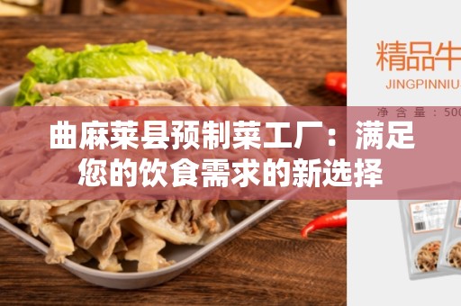 曲麻莱县预制菜工厂：满足您的饮食需求的新选择