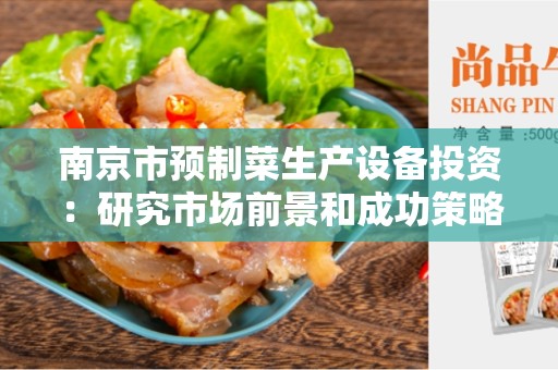 南京市预制菜生产设备投资：研究市场前景和成功策略