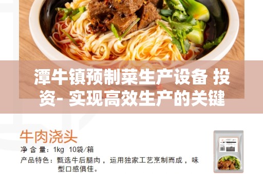 潭牛镇预制菜生产设备 投资- 实现高效生产的关键