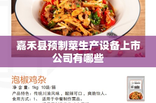 嘉禾县预制菜生产设备上市公司有哪些