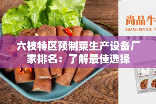 六枝特区预制菜生产设备厂家排名：了解最佳选择