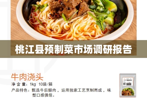 桃江县预制菜市场调研报告