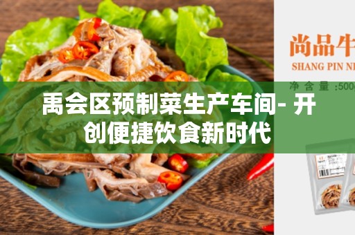 禹会区预制菜生产车间- 开创便捷饮食新时代