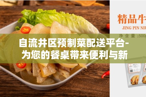 自流井区预制菜配送平台- 为您的餐桌带来便利与新鲜