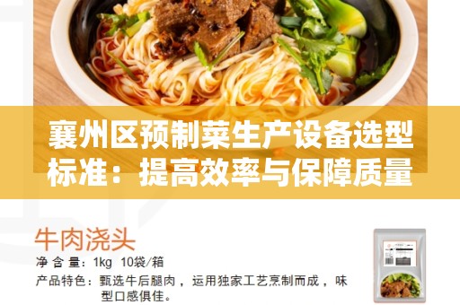 襄州区预制菜生产设备选型标准：提高效率与保障质量