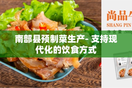 南部县预制菜生产- 支持现代化的饮食方式