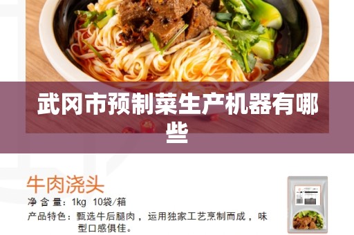 武冈市预制菜生产机器有哪些