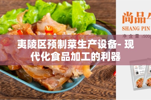夷陵区预制菜生产设备- 现代化食品加工的利器