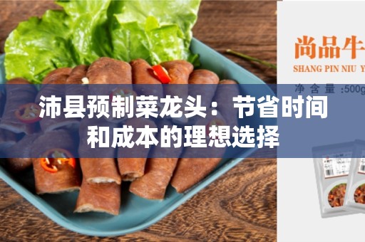 沛县预制菜龙头：节省时间和成本的理想选择