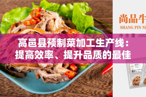 高邑县预制菜加工生产线：提高效率、提升品质的最佳选择