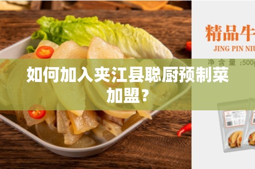 如何加入夹江县聪厨预制菜加盟？