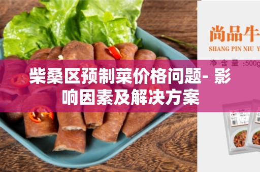 柴桑区预制菜价格问题- 影响因素及解决方案