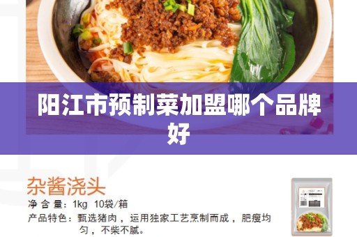 阳江市预制菜加盟哪个品牌好