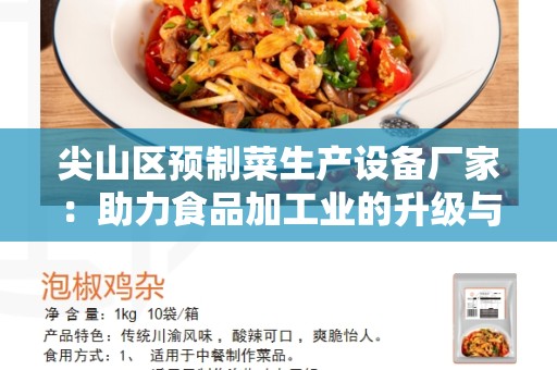 尖山区预制菜生产设备厂家：助力食品加工业的升级与发展