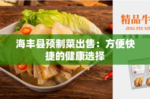 海丰县预制菜出售：方便快捷的健康选择