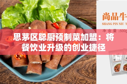 思茅区聪厨预制菜加盟：将餐饮业升级的创业捷径