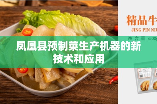凤凰县预制菜生产机器的新技术和应用