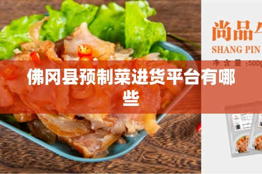 佛冈县预制菜进货平台有哪些