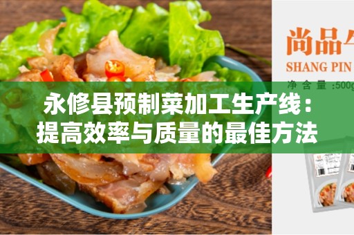永修县预制菜加工生产线：提高效率与质量的最佳方法