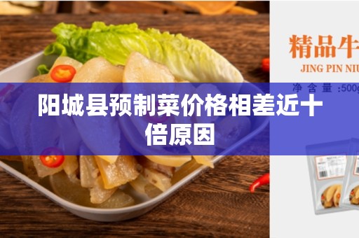 阳城县预制菜价格相差近十倍原因