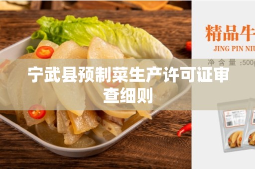宁武县预制菜生产许可证审查细则