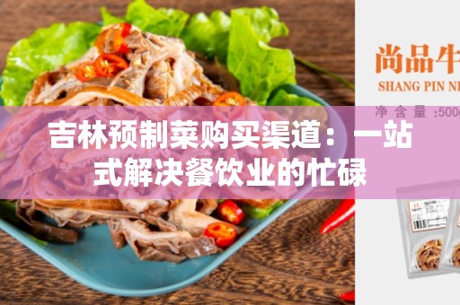 吉林预制菜购买渠道：一站式解决餐饮业的忙碌