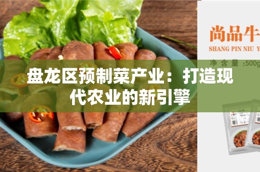盘龙区预制菜产业：打造现代农业的新引擎
