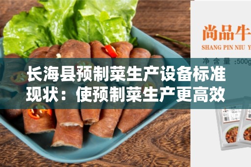 长海县预制菜生产设备标准现状：使预制菜生产更高效更安全的关键要素