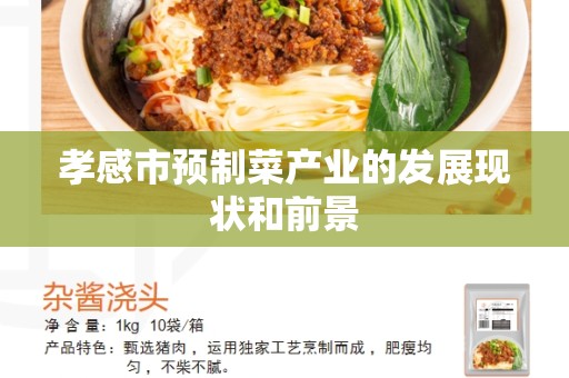 孝感市预制菜产业的发展现状和前景