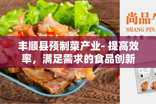 丰顺县预制菜产业- 提高效率，满足需求的食品创新