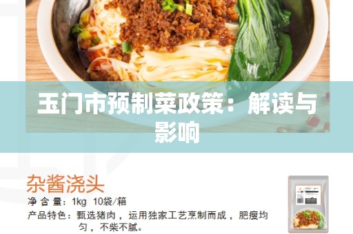 玉门市预制菜政策：解读与影响