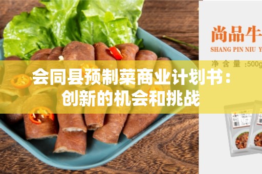 会同县预制菜商业计划书：创新的机会和挑战
