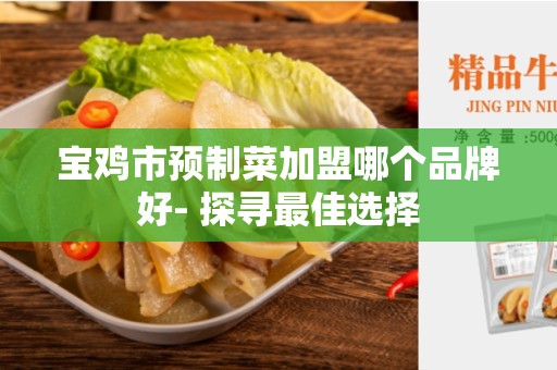 宝鸡市预制菜加盟哪个品牌好- 探寻最佳选择