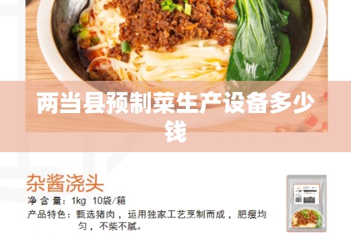 两当县预制菜生产设备多少钱
