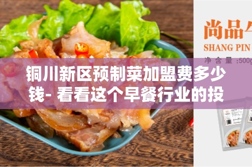 铜川新区预制菜加盟费多少钱- 看看这个早餐行业的投资回报率