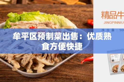 牟平区预制菜出售：优质熟食方便快捷