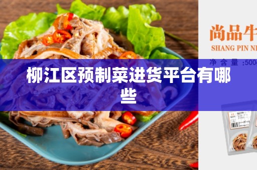 柳江区预制菜进货平台有哪些