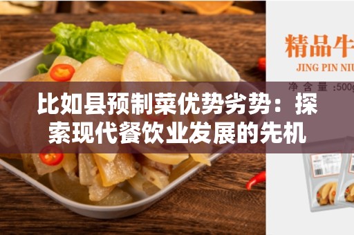 比如县预制菜优势劣势：探索现代餐饮业发展的先机