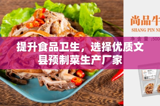 提升食品卫生，选择优质文县预制菜生产厂家