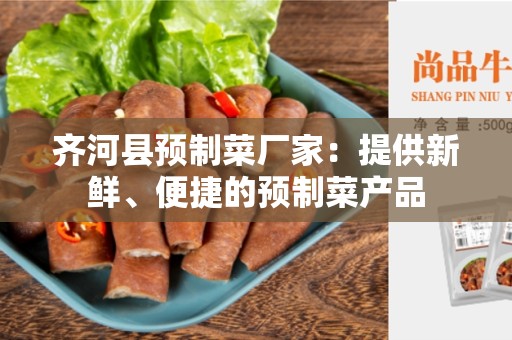 齐河县预制菜厂家：提供新鲜、便捷的预制菜产品